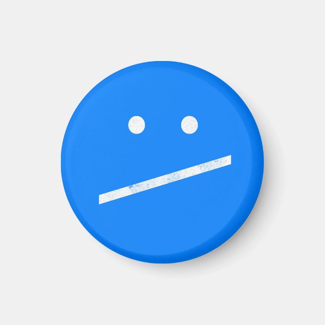 Meh Face Magnet (Front)