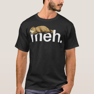 Meh Funny Groundhog Day Groundhog Meme Joke T-Shirt