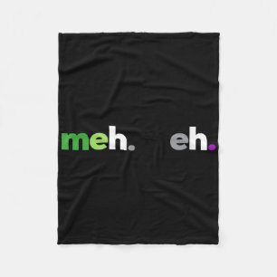 Meh Meh Aroace Pride Lgbtq, Lgbt Aro Ace, Aromanti Fleece Blanket