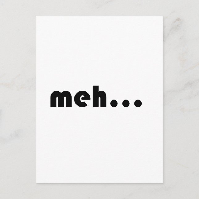 meh... postcard (Front)