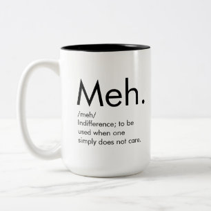 Meh Two-Tone Coffee Mug