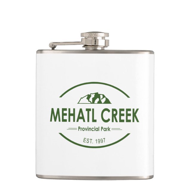Mehatl Creek Provincial Park Hip Flask (Front)