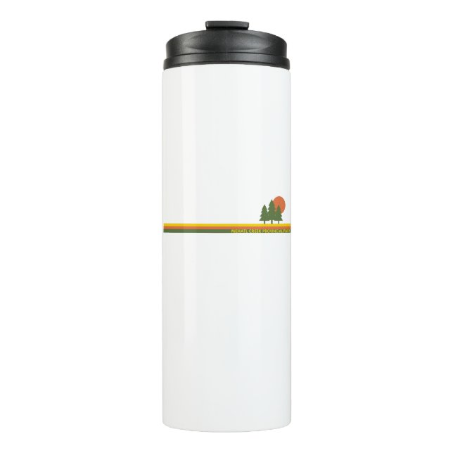 Mehatl Creek Provincial Park Pine Trees Sun Thermal Tumbler (Front)