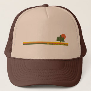 Mehatl Creek Provincial Park Pine Trees Sun Trucker Hat