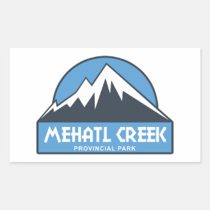 Mehatl Creek Provincial Park Rectangular Sticker