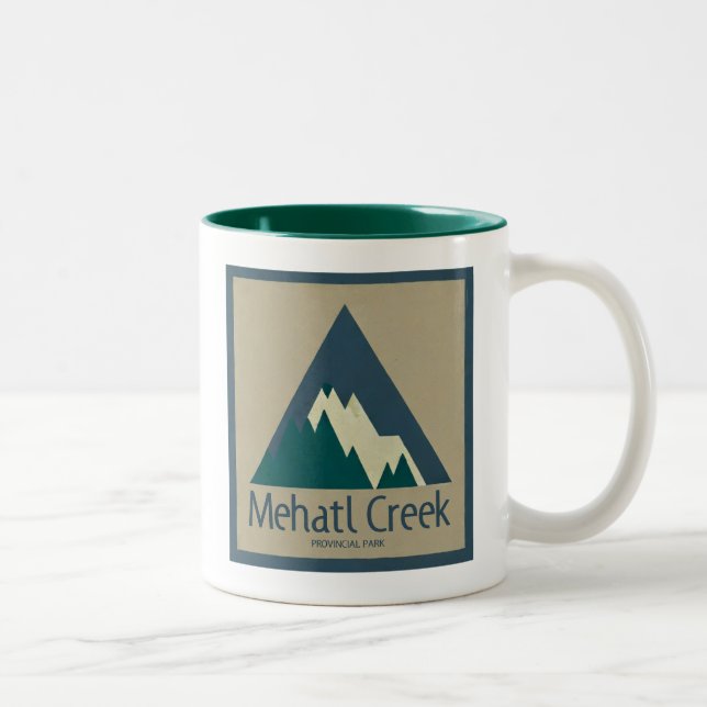 Mehatl Creek Provincial Park Rustic Two-Tone Coffee Mug (Right)