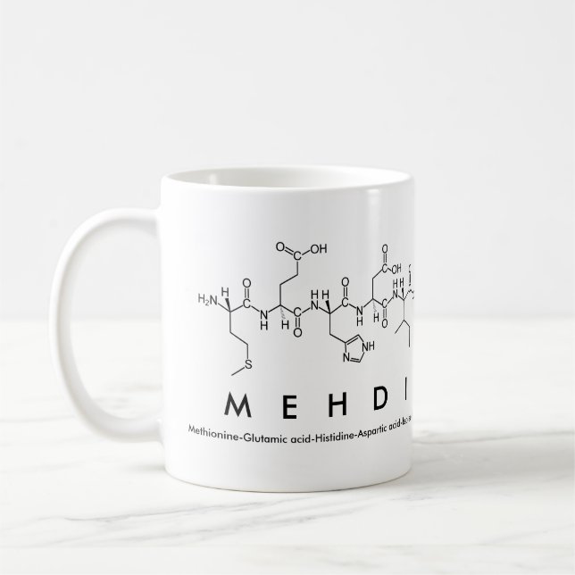 Mehdi peptide name mug (Left)