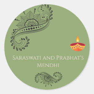 Mehendi customised stickers