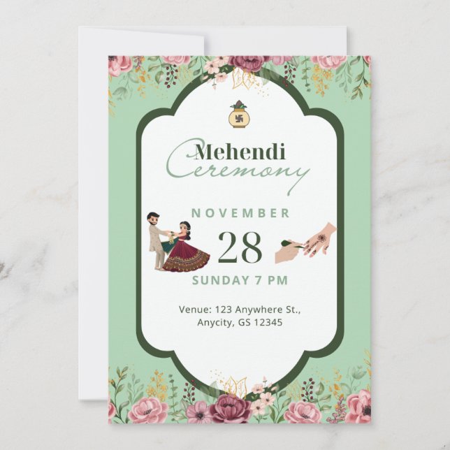 Mehendi Invitation (Front)