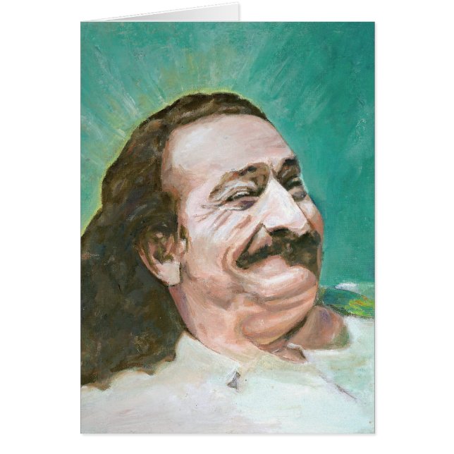 MEHER BABA, JOYOUS--CARD (blank message) (Front)