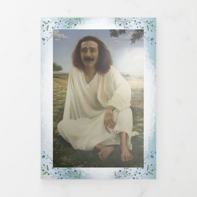 Meher Baba, seclusion hill, seed of love Tri-Fold Announcement (Cover)