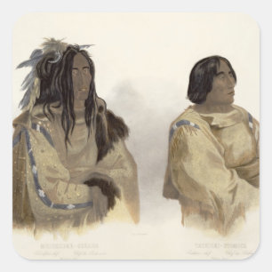 Mehkskeme-Sukahs, Blackfoot Chief and Tatsicki-Sto Square Sticker