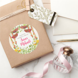 Mehndi ceremony stickers