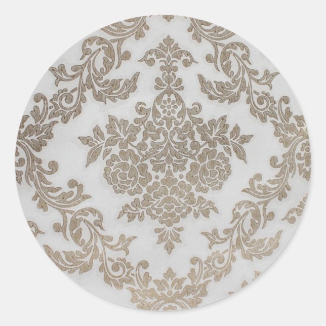 mehndi classic round sticker (Front)