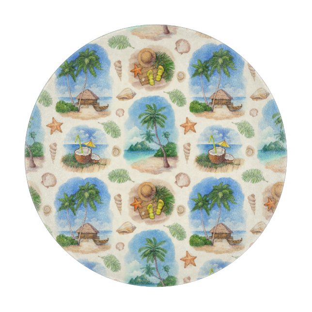 Mehndi Design: Curved Doodle Tracery Cutting Board (Front)