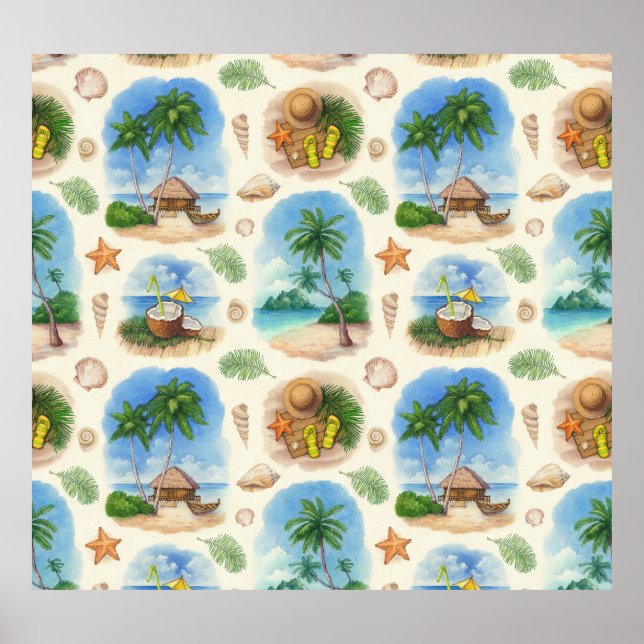 Mehndi Design: Curved Doodle Tracery Poster (Front)