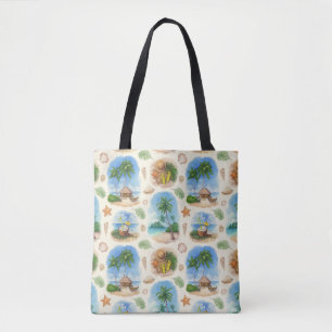 Mehndi Design: Curved Doodle Tracery Tote Bag