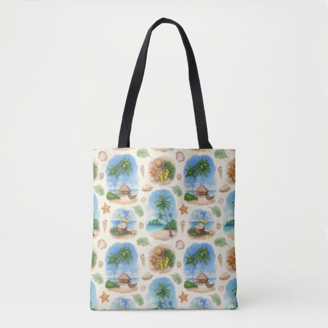 Mehndi Design: Curved Doodle Tracery Tote Bag (Front)