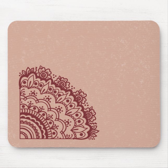 Mehndi Design Mouse Pad (Front)