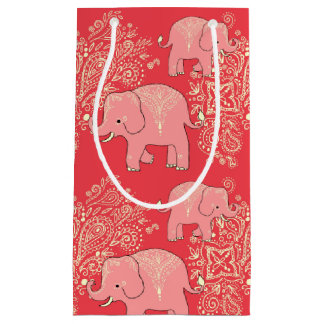 mehndi elephants gift bag