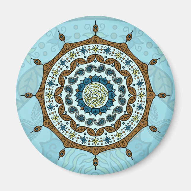 Mehndi Fantasy Copper Magnet (Front)