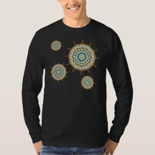 Mehndi Fantasy Copper Men's Dark Shirt