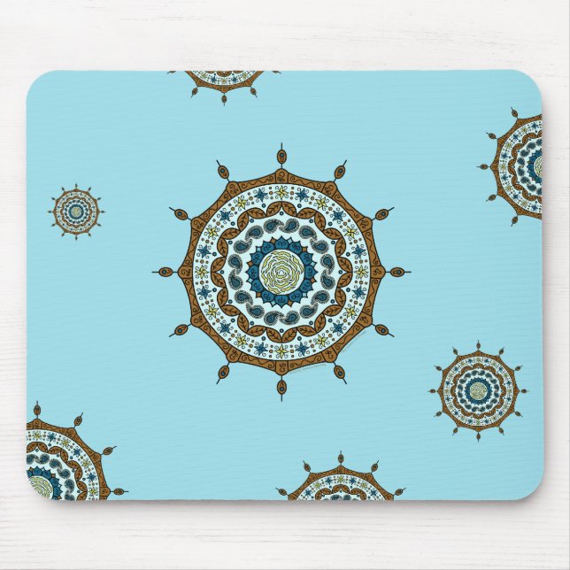 Mehndi Fantasy Copper Mousepad (Front)