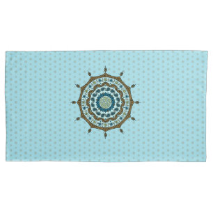 Mehndi Fantasy Copper Pillow Case