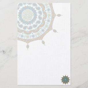 Mehndi Fantasy Copper Stationery