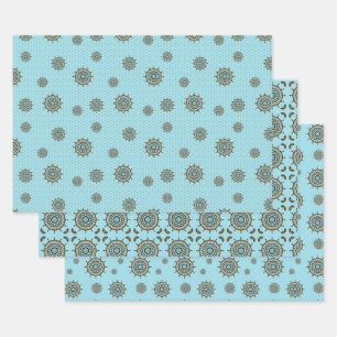 Mehndi Fantasy Copper Wrapping Paper Set