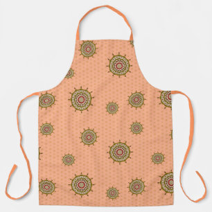 Mehndi Fantasy Gold All-Over Print Apron