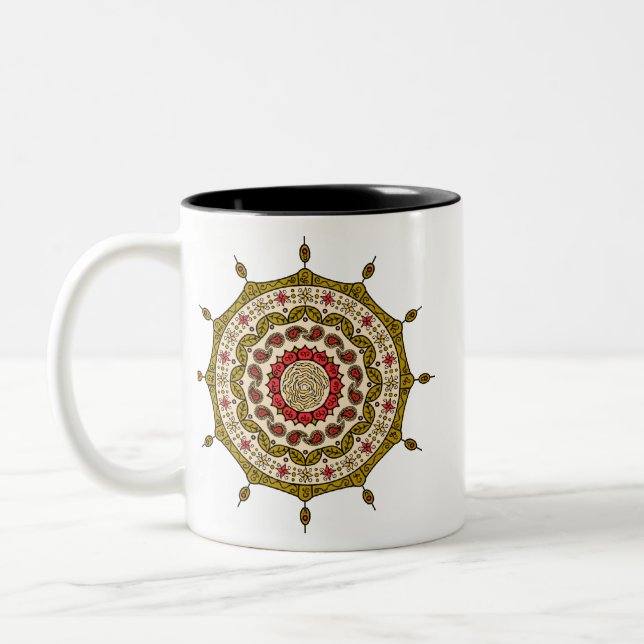 Mehndi Fantasy Gold Mug (Left)