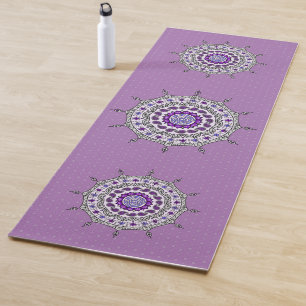 Mehndi Fantasy Silver Yoga Mat