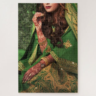 Mehndi Henna, Indian Bride Jigsaw Puzzle 1014 pc.