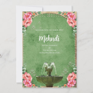 Mehndi invitation Digital Indian wedding invites