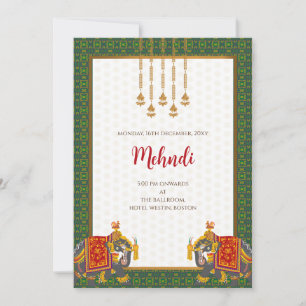 Mehndi invitation Digital Indian wedding invites