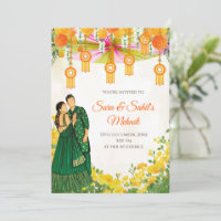 Mehndi Invites Henna party & Mehndi Night invite