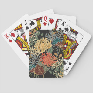 Mehndi Tracery Tile: Ethnic Seamless Design Playing Cards