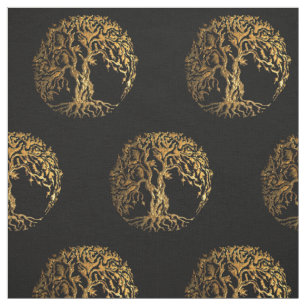 Mehndi Tree of Life (Henna) Fabric