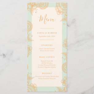 Mehndi Wedding Dinner Menu