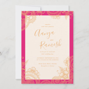 Mehndi Wedding Invitations