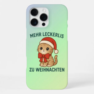 Mehr Leckerlis zu Weihnachten - lustige katzen iPhone 16 Pro Max Case