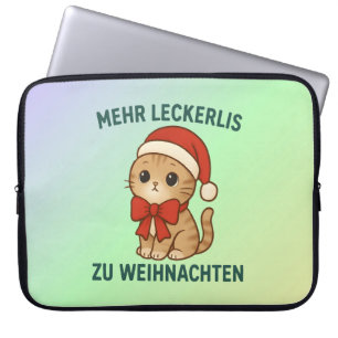 Mehr Leckerlis zu Weihnachten - lustige katzen Laptop Sleeve