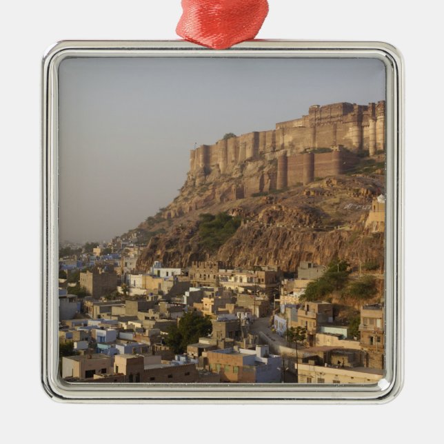Mehrangarh Fort of Jodhpur. Rajasthan, INDIA. Metal Ornament (Front)