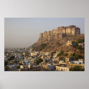 Mehrangarh Fort of Jodhpur. Rajasthan, INDIA. Poster