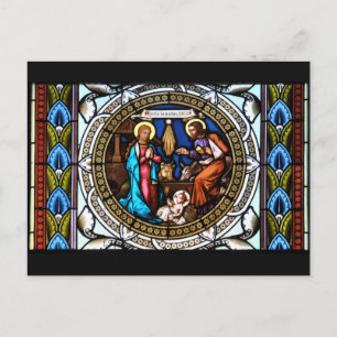 Mehrerau Collegiumskapelle Chapel Window Nativity Postcard