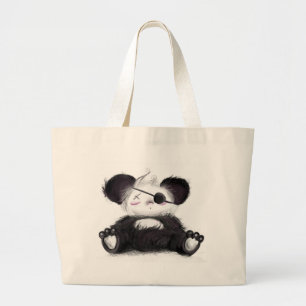 Mei Mei Panda Pirate Large Tote Bag