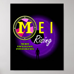 Mei Rising Dei Falling Sticker Poster