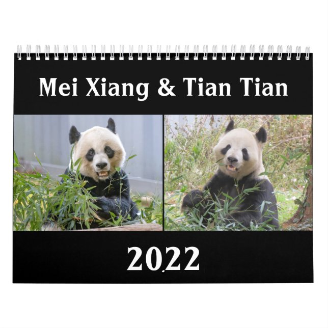 Mei Xiang & Tian Tian 2022 Calendar (Cover)