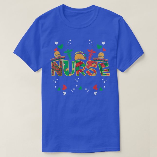 Meican Nurse Cinco De Mayo Nurse Women Scrub Top R (Design Front)